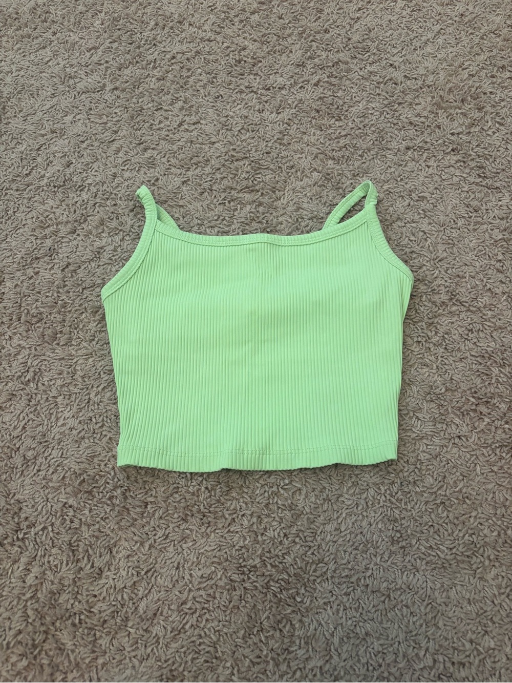Year of Ours Neon Mint Ribbed Camisole